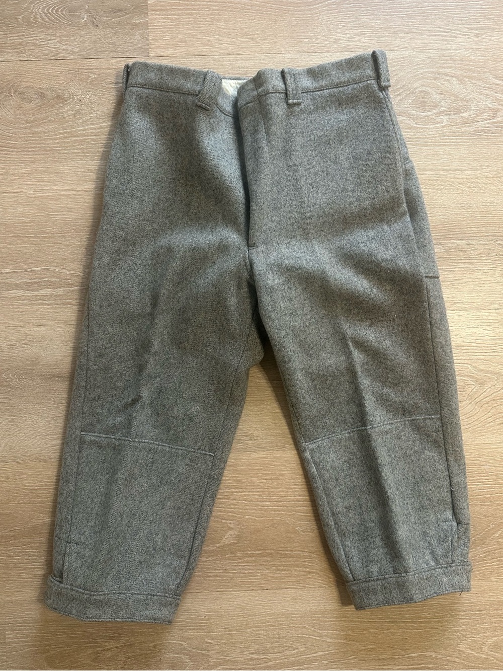 Vintage 1970s Woolrich Gray Wool Pants Men’s Malone Hunting New/unworn deadstock